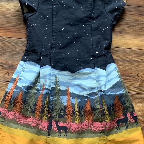 Genuine Kids By Oshkosh Woodland Forest Starry Night 5T Dress - Picture 7 of 11